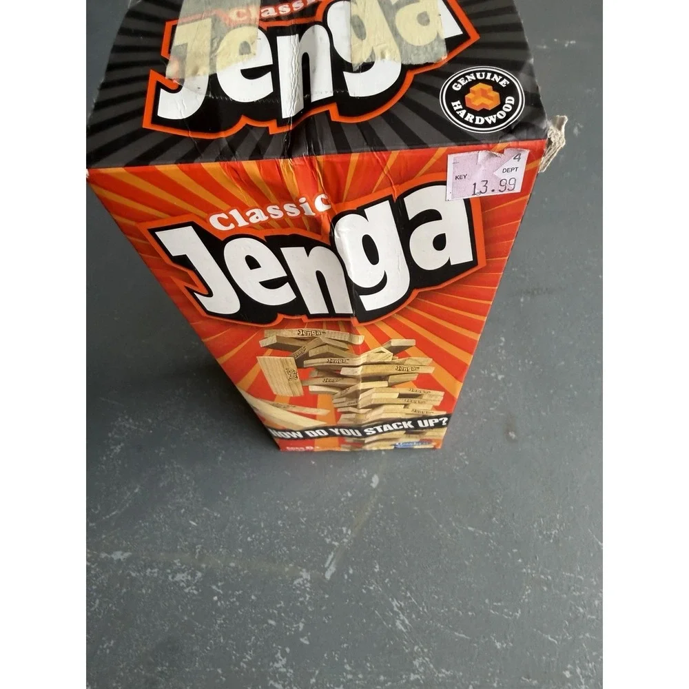 Hasbro Gaming Jenga Classic Stacking Block Skill Game Ages 6+ A2120